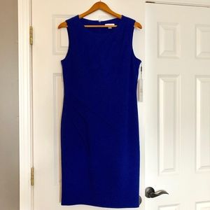 NWT! Calvin Klein Ultramarine Sheath Dress
